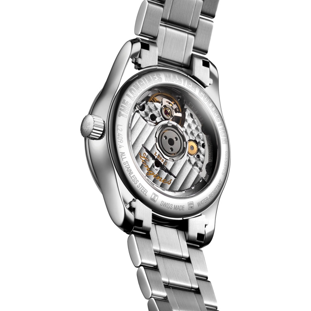 longines Master Collection Moonphase 34mm - White on Bracelet