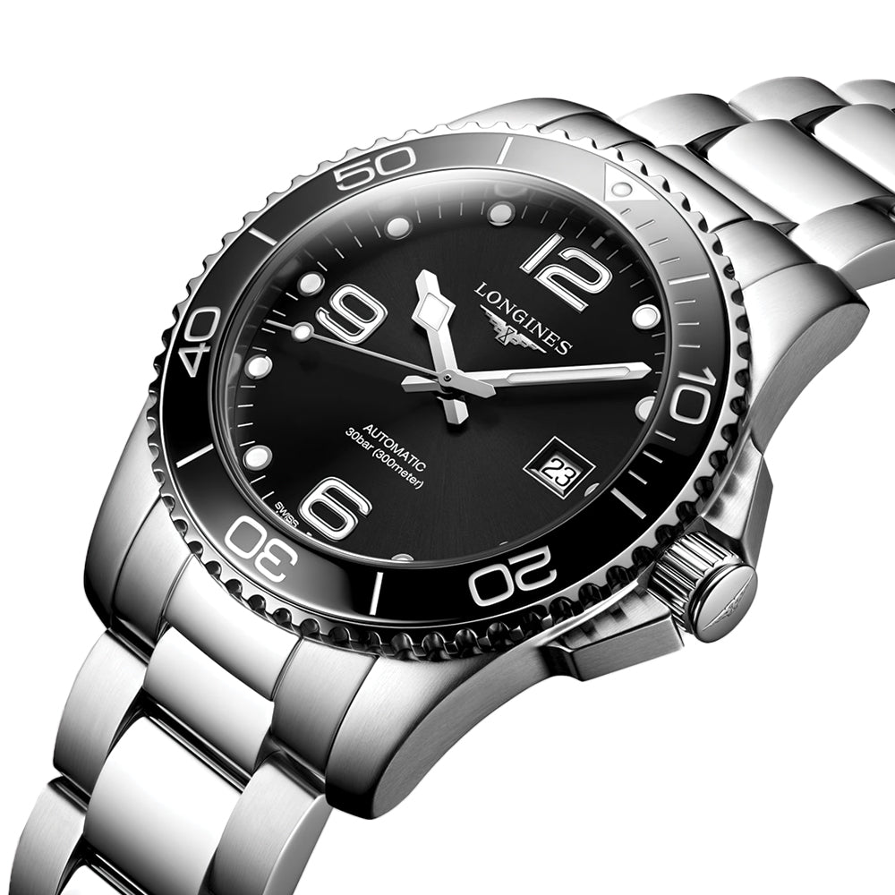 longines HydroConquest 41mm - Black on Bracelet