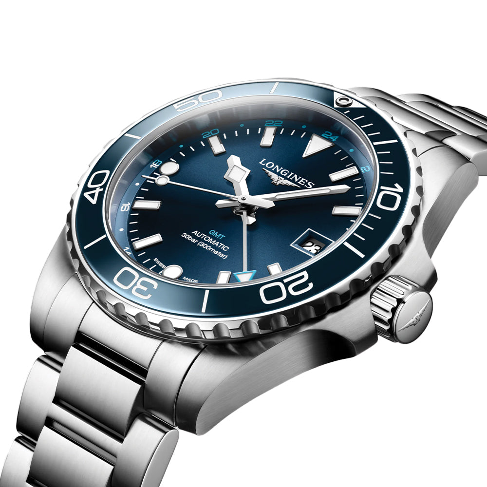 longines HydroConquest GMT 41mm - Blue on Bracelet