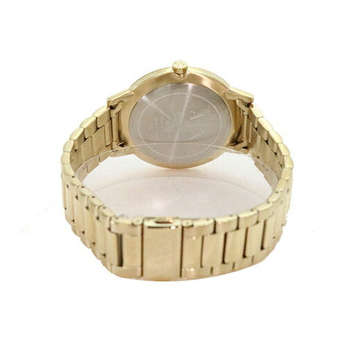 Armani Exchange Cayde AX2707 Men's Analog Watch – Gold Dial with Coordinated Gold Stainless Steel Strap