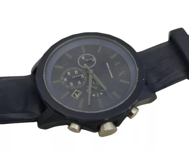 Armani Exchange Outerbanks AX7128 Men's Chronograph Watch – Blue Dial with Blue Silicone Strap