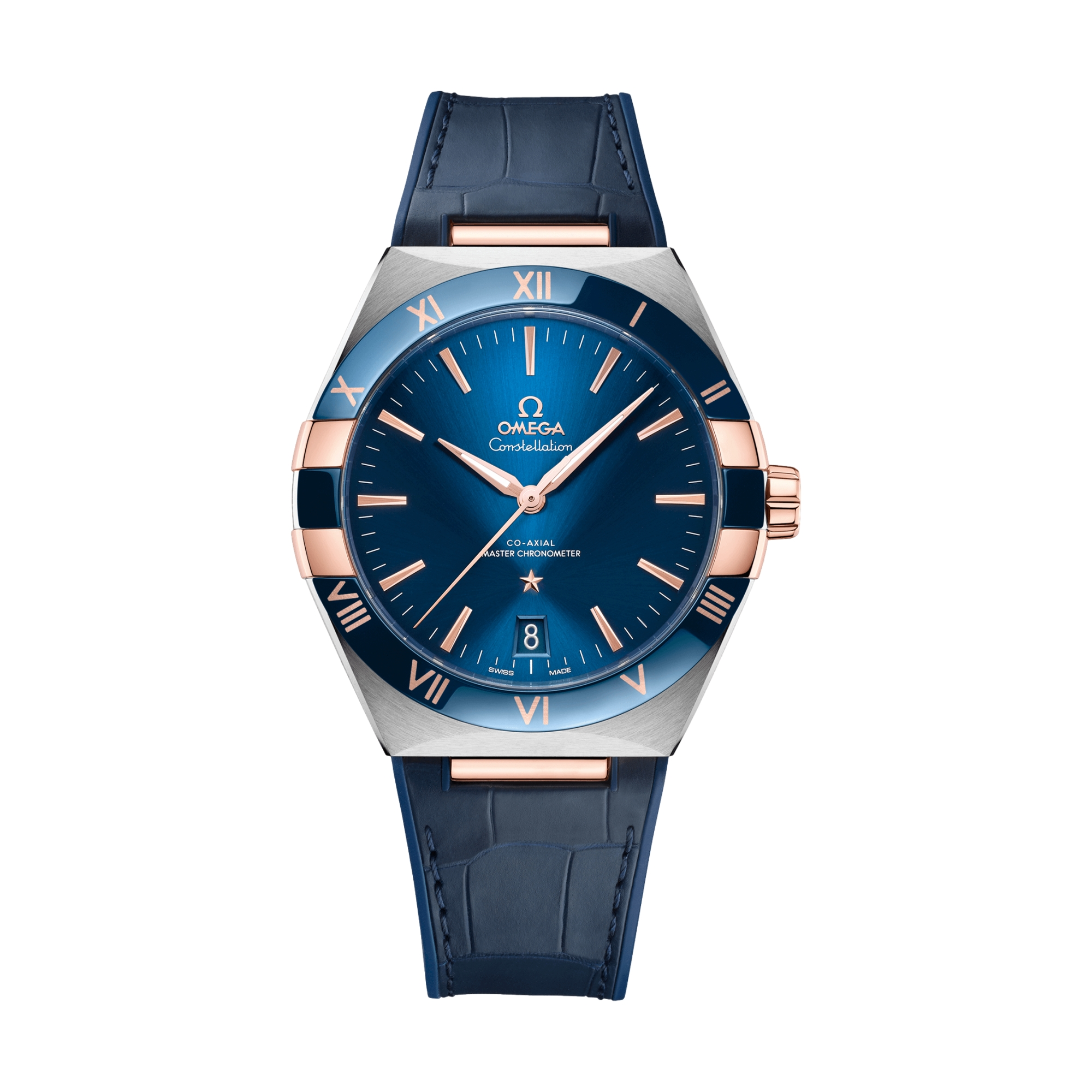 OMEGA Constellation 41mm - Blue on Leather Strap