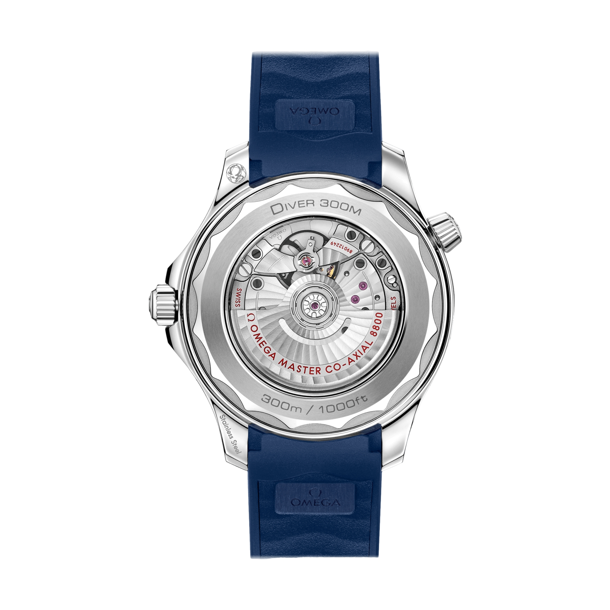 OMEGA Seamaster Diver 300M 42mm - Grey Dial w/ Blue Bezel on Rubber Strap