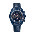 OMEGA Speedmaster Moonphase "Blue Side Of The Moon" Chronograph Ceramic 44.25mm - Blue on Leather Strap