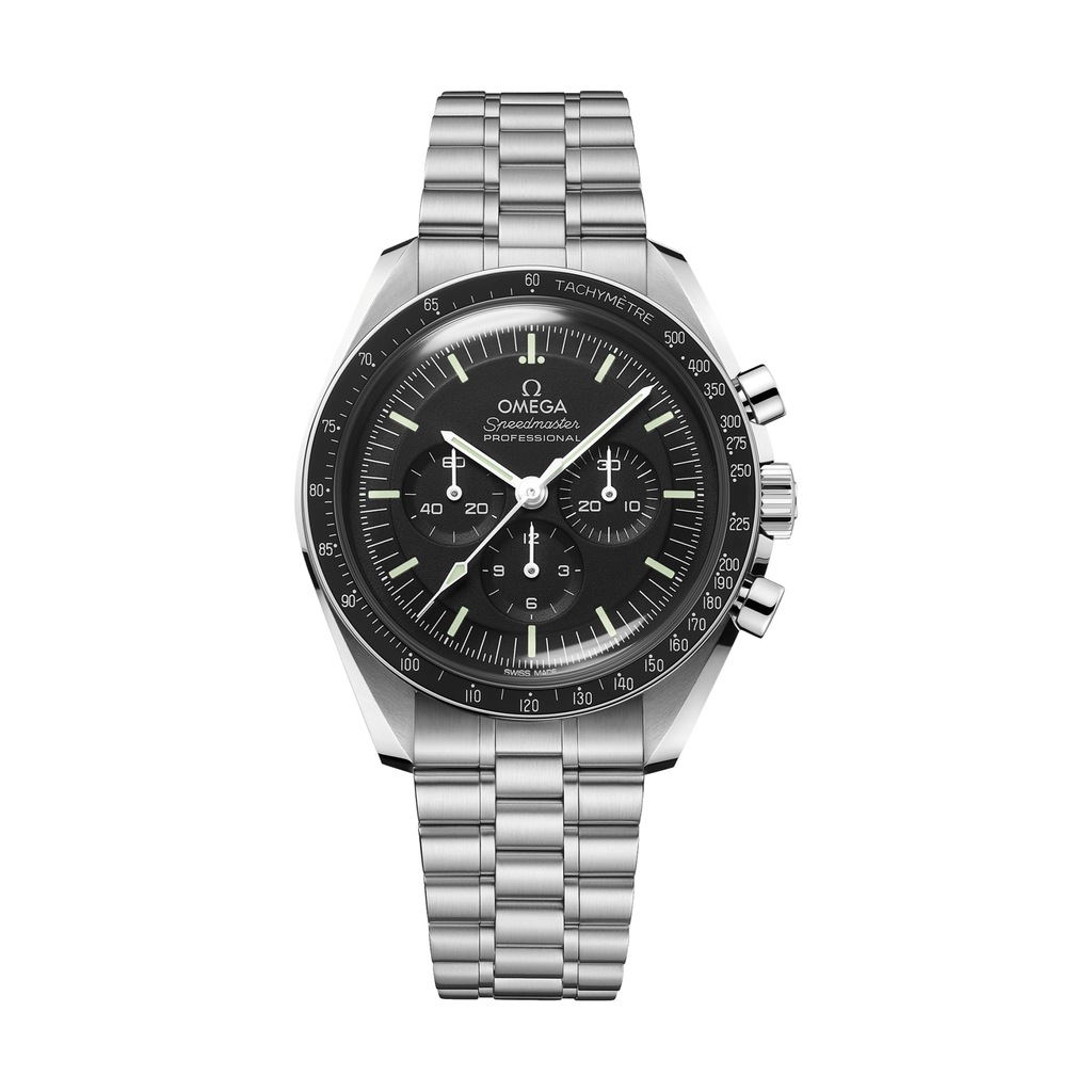 Speedmaster Moonwatch Professional Hesalite 42mm - Black on Bracelet