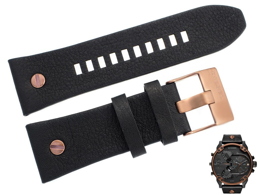 Diesel DZ7400 Mr. Daddy 2.0 Chronograph Men's Watch – Black Dial & Black Stainless Steel Strap