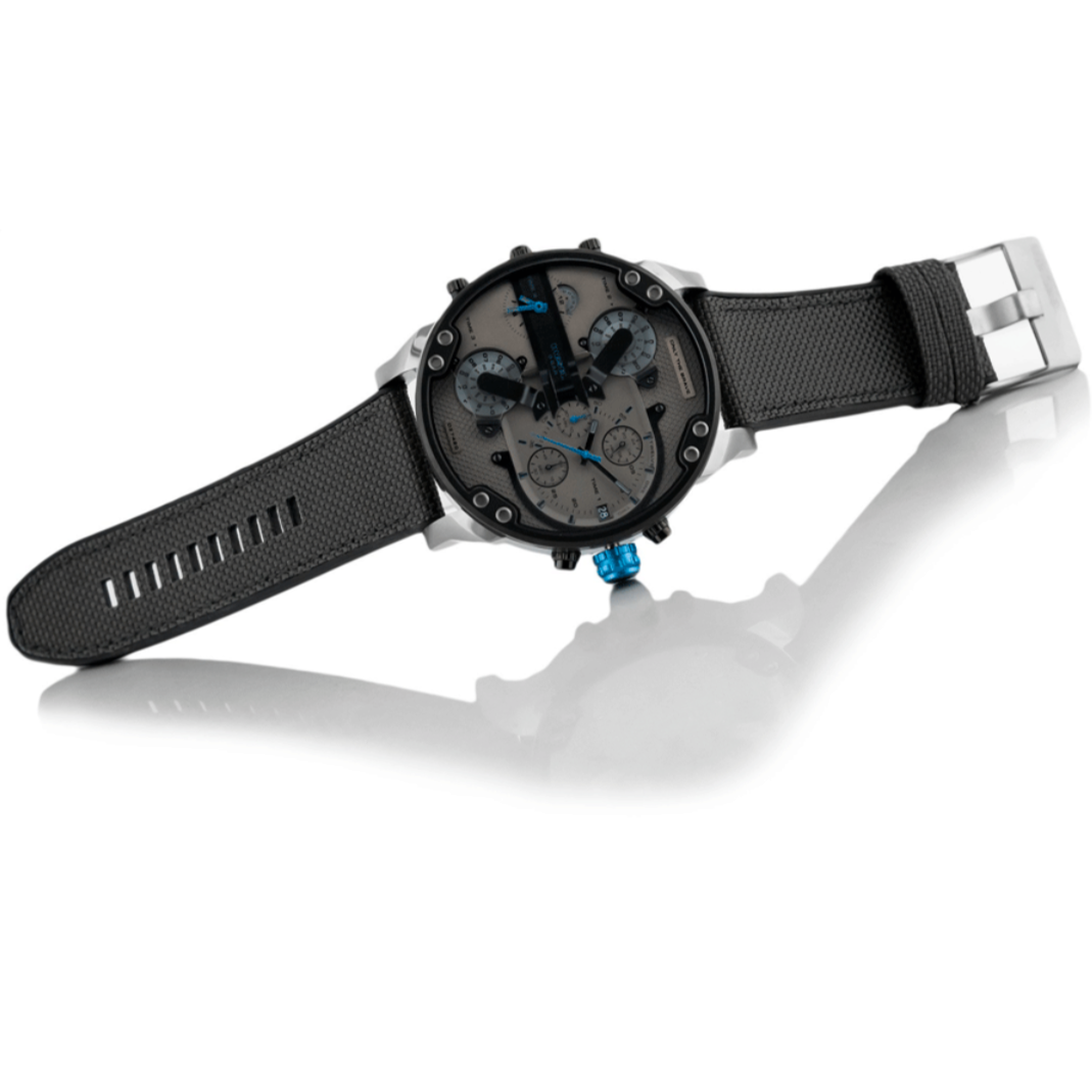 Diesel DZ7420 Mr. Daddy 2.0 Chronograph Men's Watch – Grey Dial & Black Nylon Strap