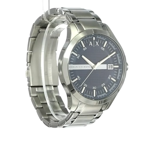 Armani Exchange Hampton AX2132 Men's Chronograph – Blue Dial with Silver Stainless Steel Bracelet