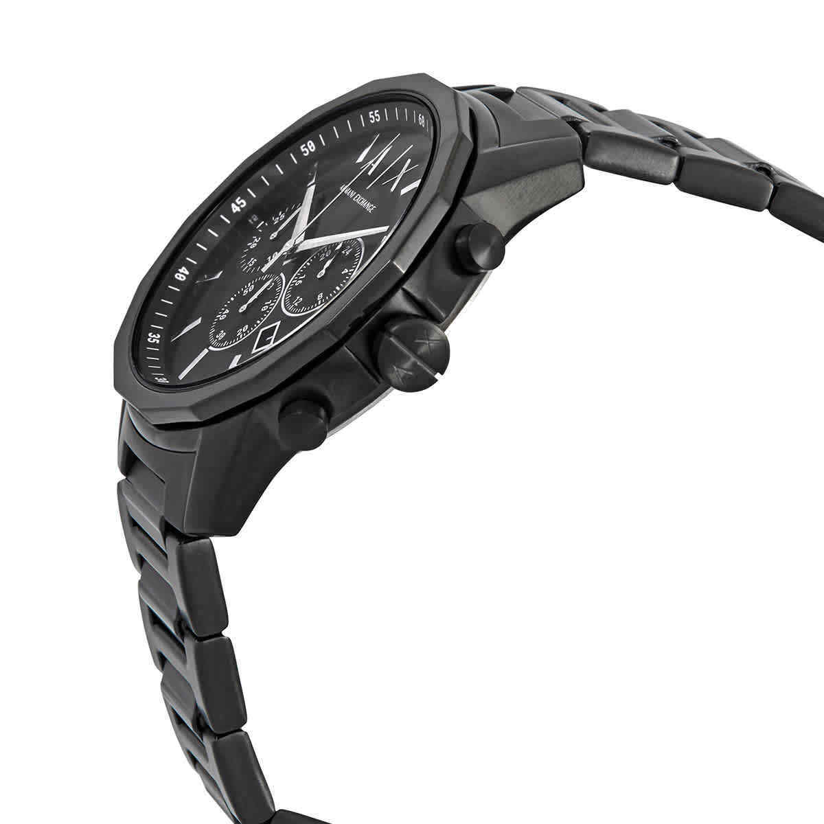 Armani Exchange Drexler AX2601 Men's Chronograph Watch – Black Dial with Black Stainless Steel Strap