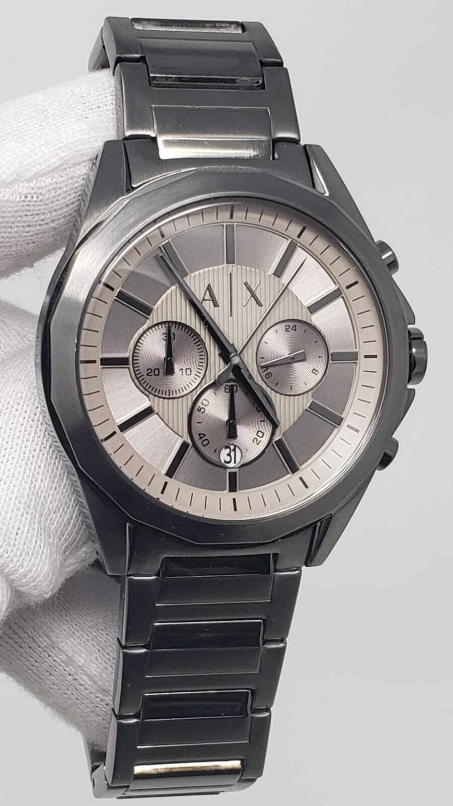 Armani Exchange Drexler AX2603 Men's Chronograph Watch – Grey Dial with Stainless Steel Bracelet