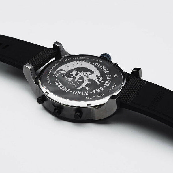 Diesel DZ7420 Mr. Daddy 2.0 Chronograph Men's Watch – Grey Dial & Black Nylon Strap