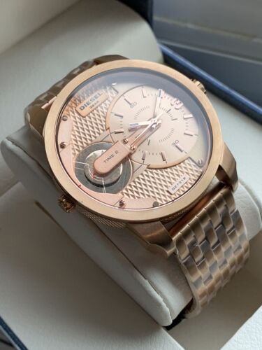 Diesel DZ7318 Mini Daddy Men's Watch – Rose Gold Dial & Rose Gold Stainless Steel Strap