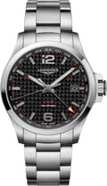 Longines Conquest V.H.P. GMT Black Carbon Men's Watch L3.728.4.66.6