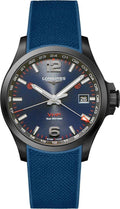 Longines Conquest V.H.P. GMT Blue Strap Men's Watch L3.728.2.96.9