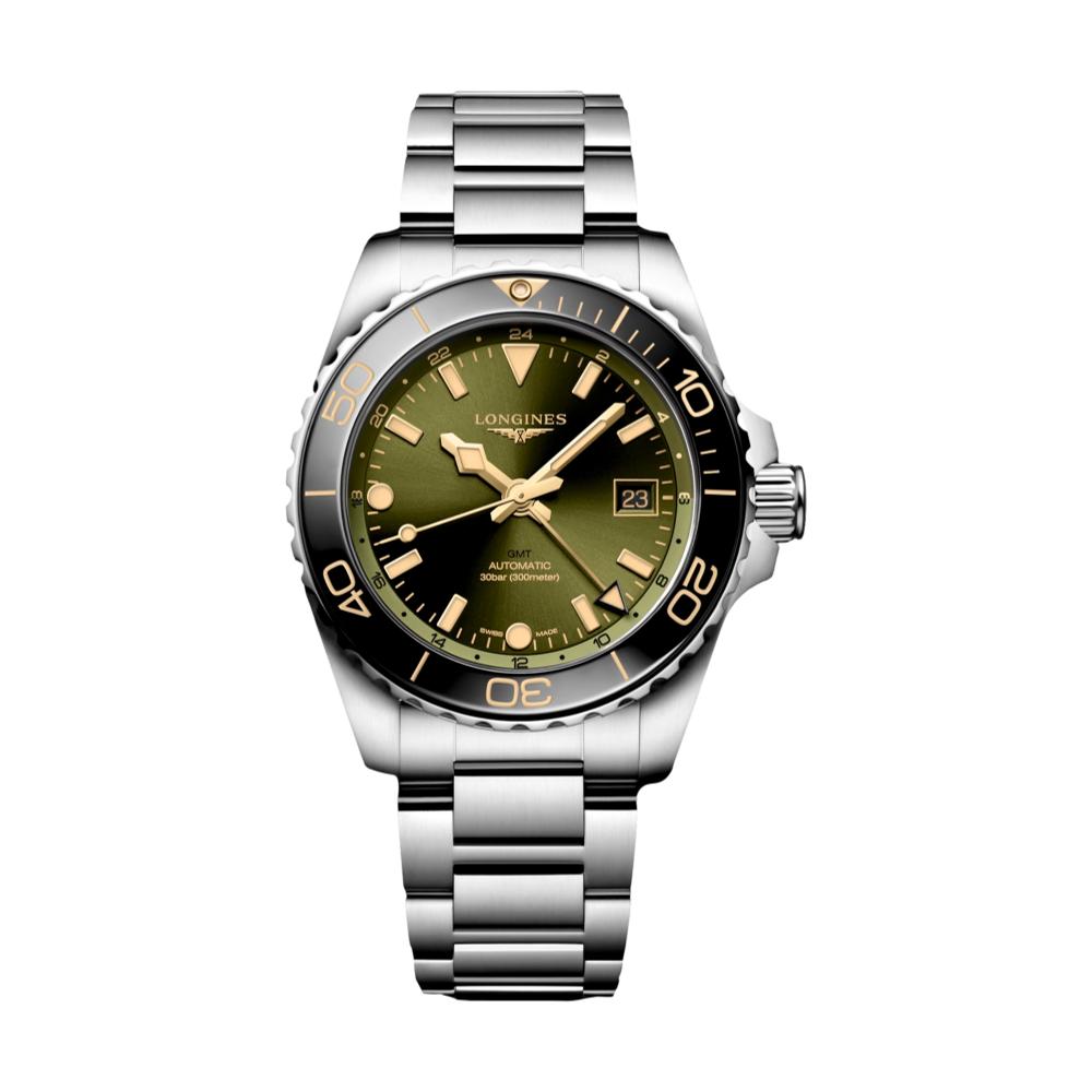 longines HydroConquest GMT 41mm - Green on Bracelet