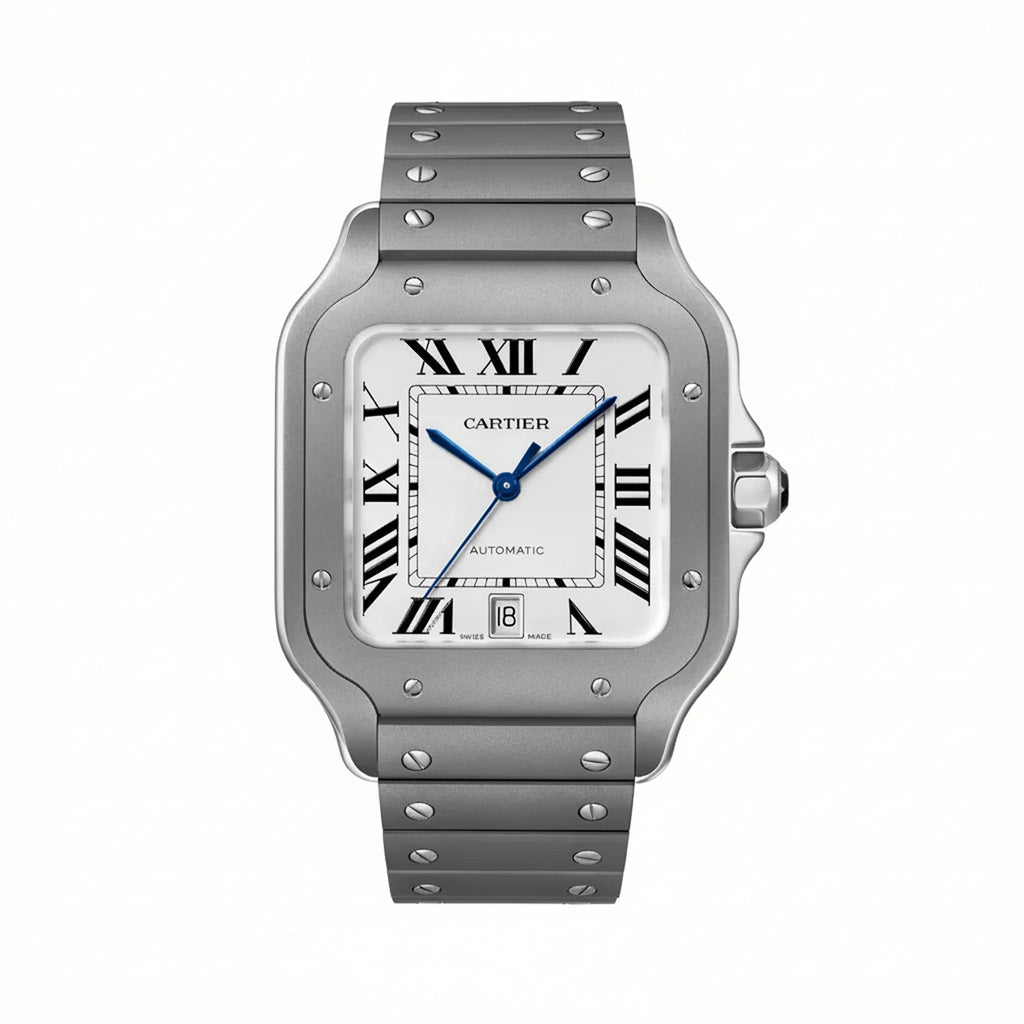 Santos De Cartier Large Model | Titanium, White Dial